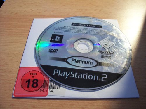 PlayStation 2 PS2 Spiel - Resident Evil 4  Platinum  USK 18  nur CD  gebr.