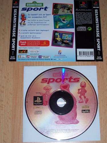 PlayStation 1 PS1 Spiel - Sesame Street Sports Sesamstrasse Sport  PSone PSX USK 0 nur CD gebr.