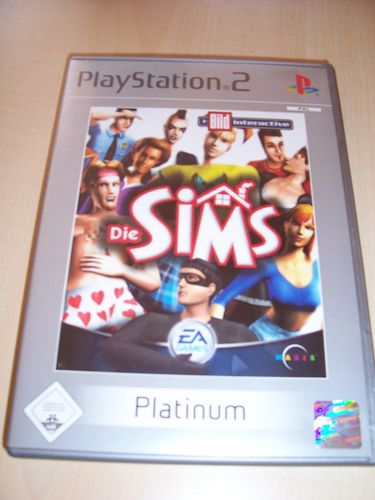 PlayStation 2 PS2 Spiel - Die Sims 1 - Platinum  USK 0  komplett ohne Anleitung gebr.
