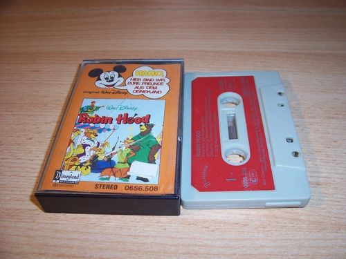 Walt Disney Micky Sprechblase Hörspiel MC 008 8 Robin Hood 1978 Disneyland gebr.