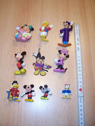 LTB Sammelfiguren 10x Figur Micky Minni Donald Dagobert Goofy 8 - 3,5 cm Disney Bullyland Konvolut