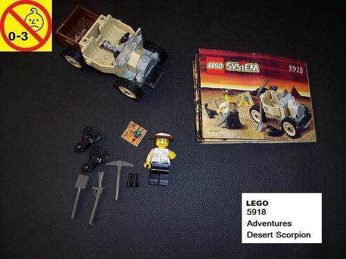 LEGO ® System / Adventurers Set 5918 - Desert Scorpion Tracker Ägypten Expedition 1998 + BA gebr.